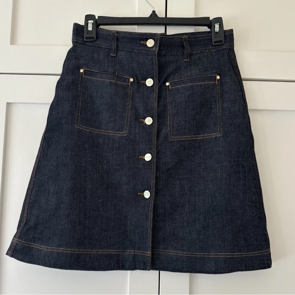 CARVEN PARIS Dark Denim Jean Skirt | FR 38 US 6